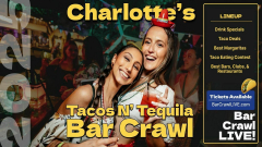 2025 Official Tacos N Tequila Bar Crawl LIVE Charlotte Cinco De Mayo