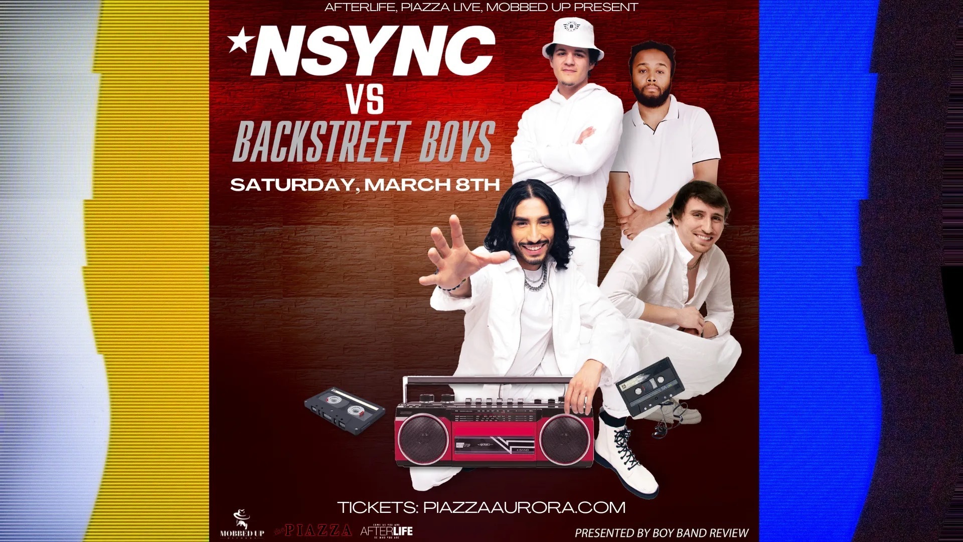 Boy Band Review: Backstreet Boys vs NSYNC* - Live at Piazza, Aurora, Illinois, United States