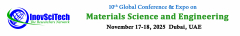 10th Global Conference & Expo on Materials Science and Engineering