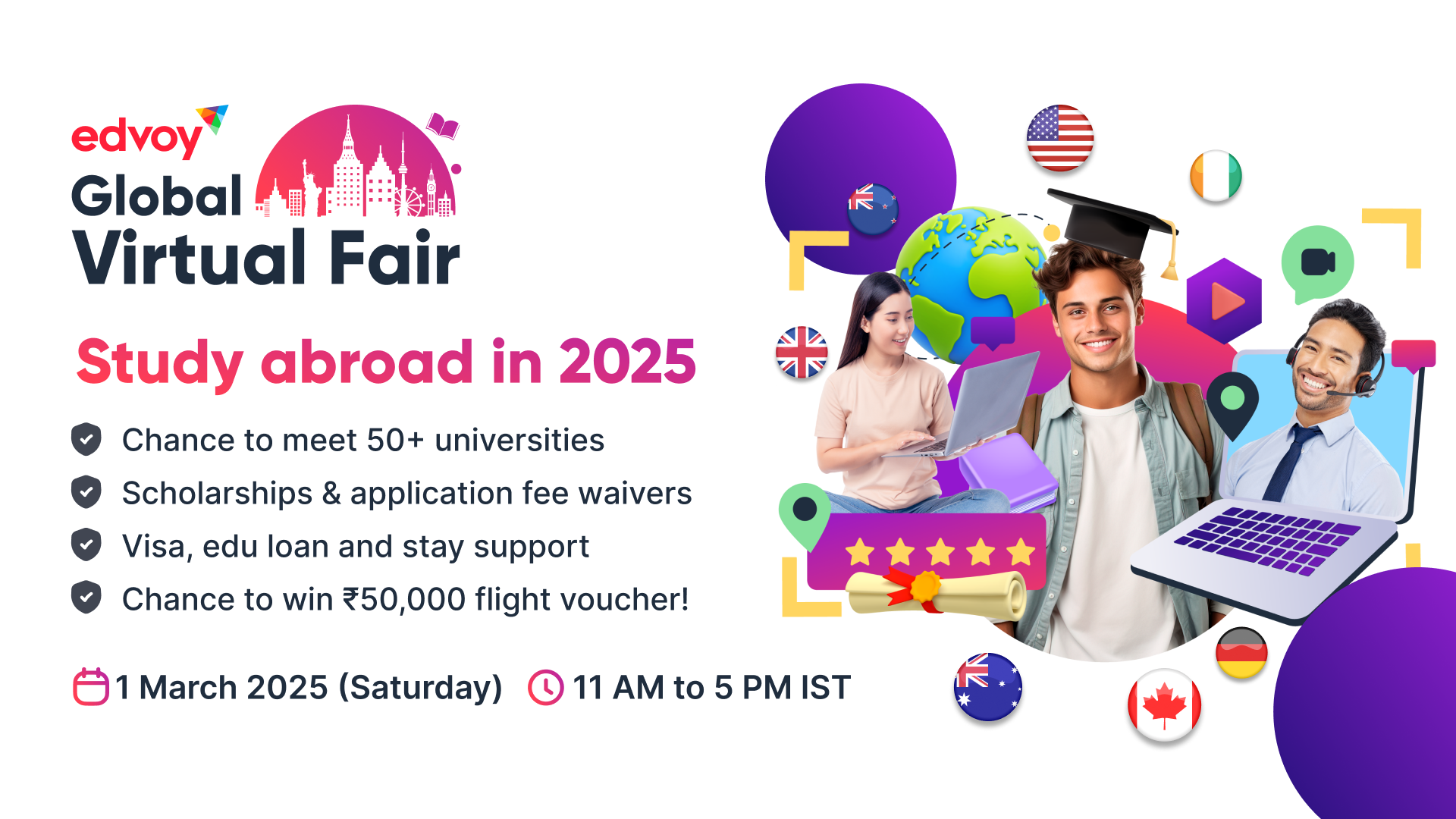 Edvoy Beyond Virtual Fair 2025, Online Event