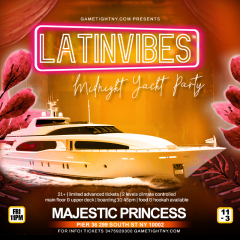 LATIN VIBES™ NYC FRIDAY MIDNIGHT MAJESTIC PRINCESS YACHT PARTY CRUISE 2025