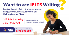 IELTS Writing Masterclass - Rao Consultants