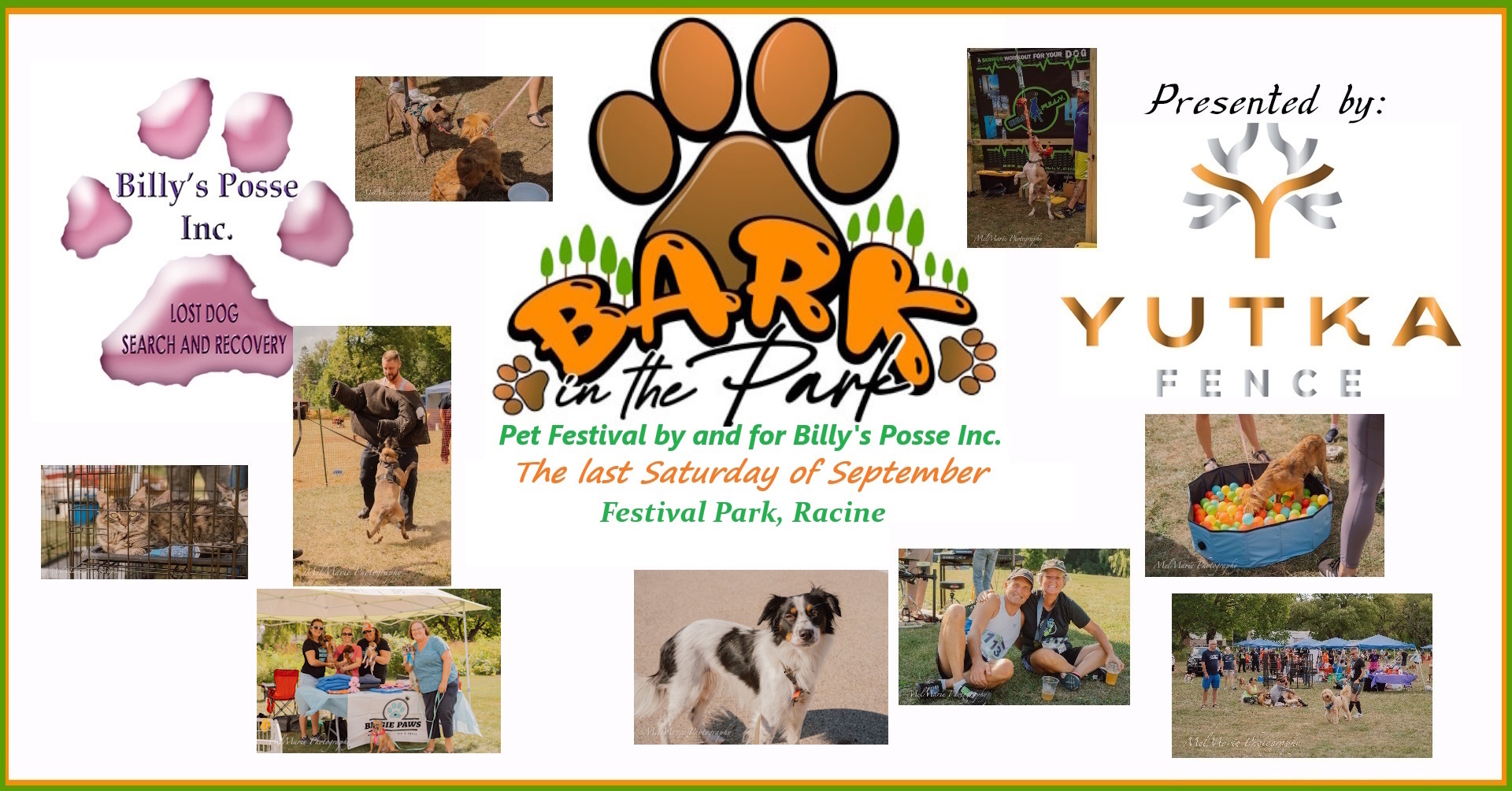 Bark in the Park, presented by Yutka Fence, Racine, Wisconsin, United States