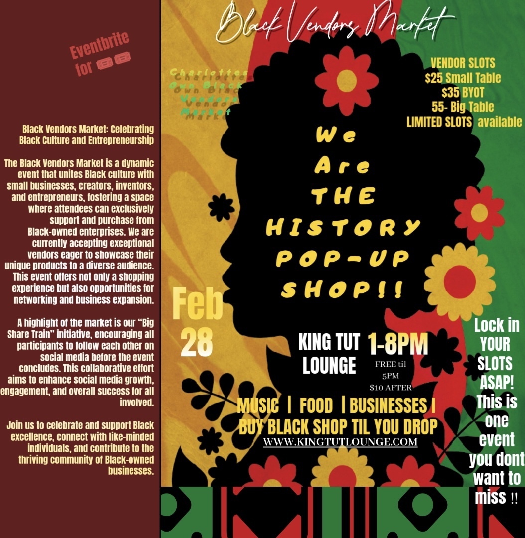 We Are The History Pop Up Shop!, Charlotte, North Carolina, United States