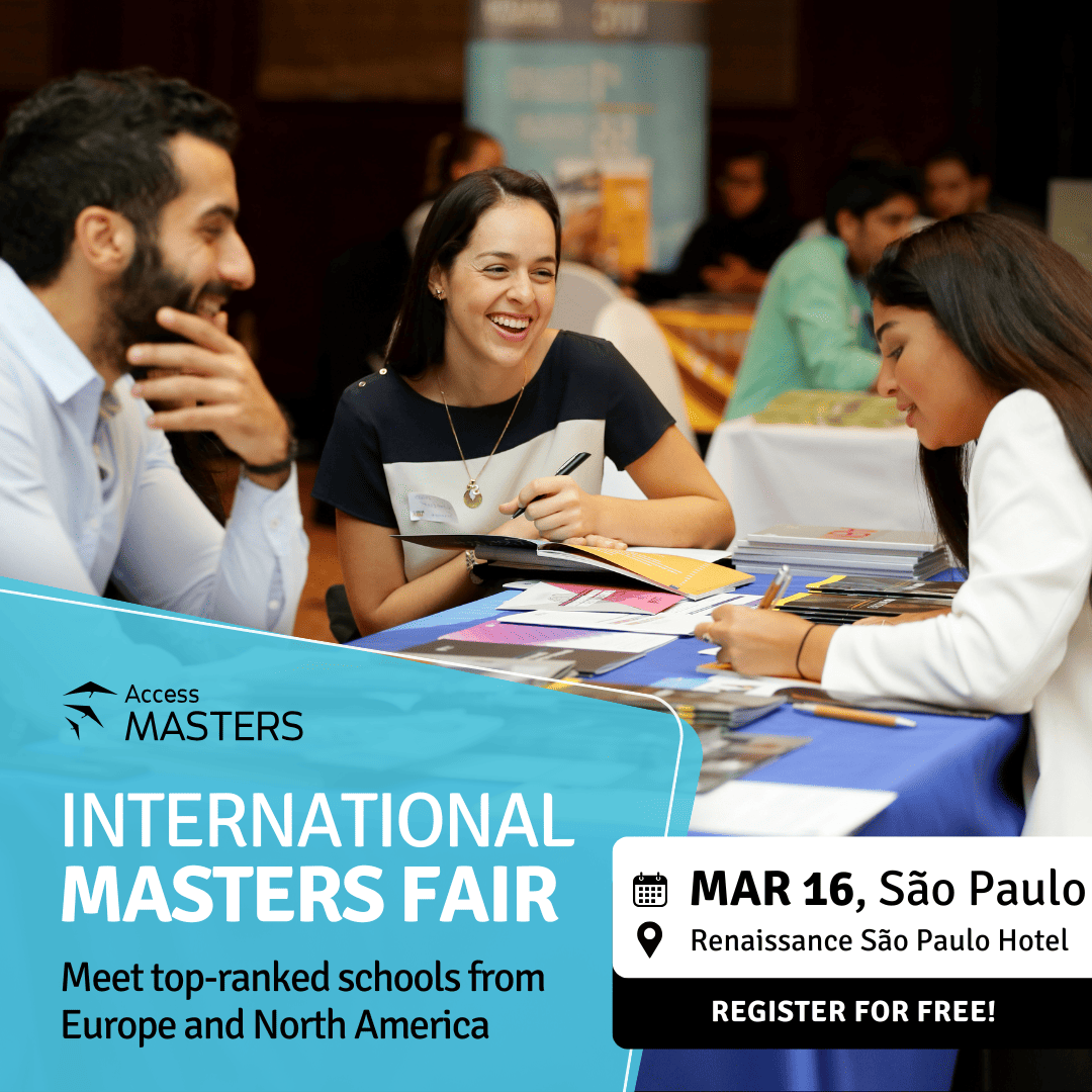 FIND YOUR MASTER'S DEGREE IN SÃO PAULO ON 16 MARCH WITH ACCESS MASTERS, Sao Paulo, Brazil