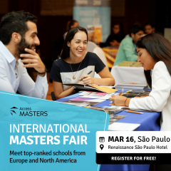 FIND YOUR MASTER'S DEGREE IN SÃO PAULO ON 16 MARCH WITH ACCESS MASTERS