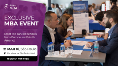 GAIN A GLOBAL BUSINESS VISION WITH THE RIGHT MBA ON 16 MARCH IN SAO PAULO