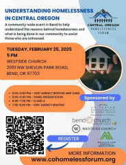 Undertanding Homelessness in Central Oregon