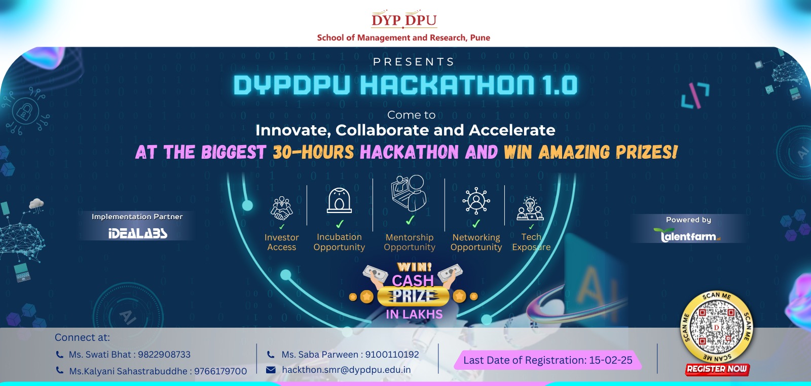 DYPDPU HACKATHON 1.0, Pune, Maharashtra, India