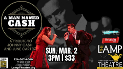 "A Man Named Cash: A Tribute to Johnny Cash and June Carter" direct from Branson, MO!