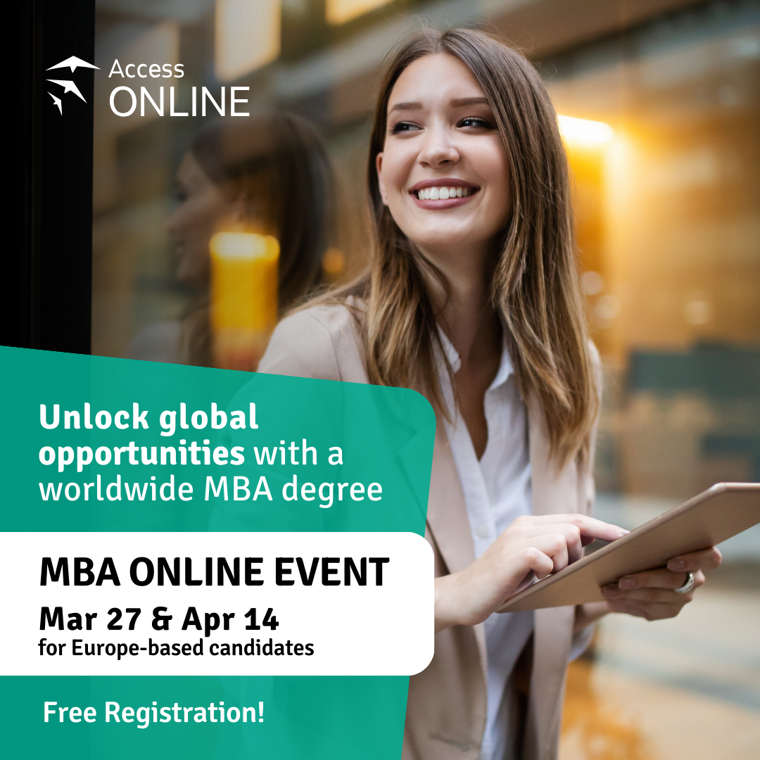 LEARN ABOUT TOP MBA PROGRAMS AT AN EXCLUSIVE MBA ONLINE EVENT, Online Event
