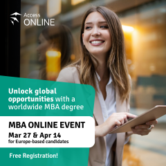 LEARN ABOUT TOP MBA PROGRAMS AT AN EXCLUSIVE MBA ONLINE EVENT