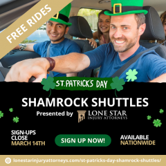 St. Patrick’s Day Shamrock Shuttles - Sugar Land