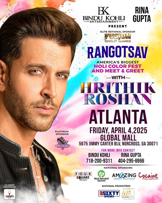 Atlanta - First-Ever an Outdoor Friday Holi with Heartthrob Hrithikroshan!!, Norcross, Georgia, United States