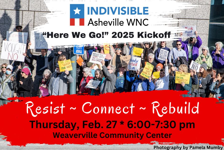 Indivisible AVL Organizational Kickoff Feb 27, 2025, Weaverville, North Carolina, United States