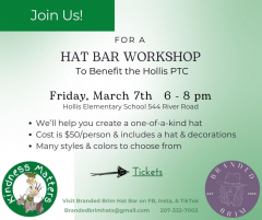 Hat Workshop to Benefit Hollis PTC