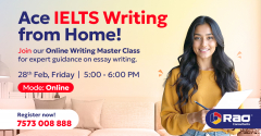 Online IELTS Writing Master Class - Rao Consultants
