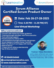 CSPO Certification Training | 26 - 27 - 28 Feb 2025 | Elevate Your Agile Career | Learnovative