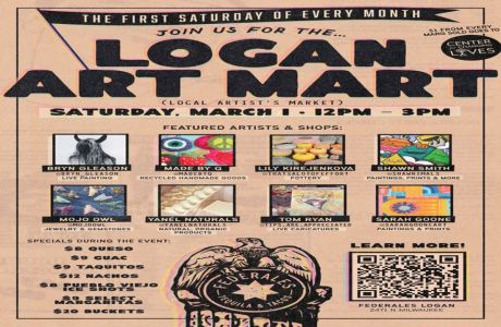 Logan Art Mart at Federales in Logan Square, Chicago, Illinois, United States