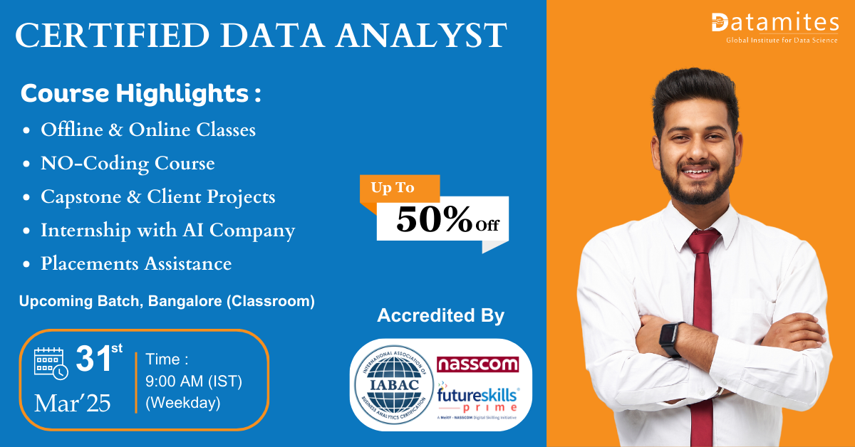 Data Analyst Classroom Classes in Bangalore, Bangalore, Karnataka, India