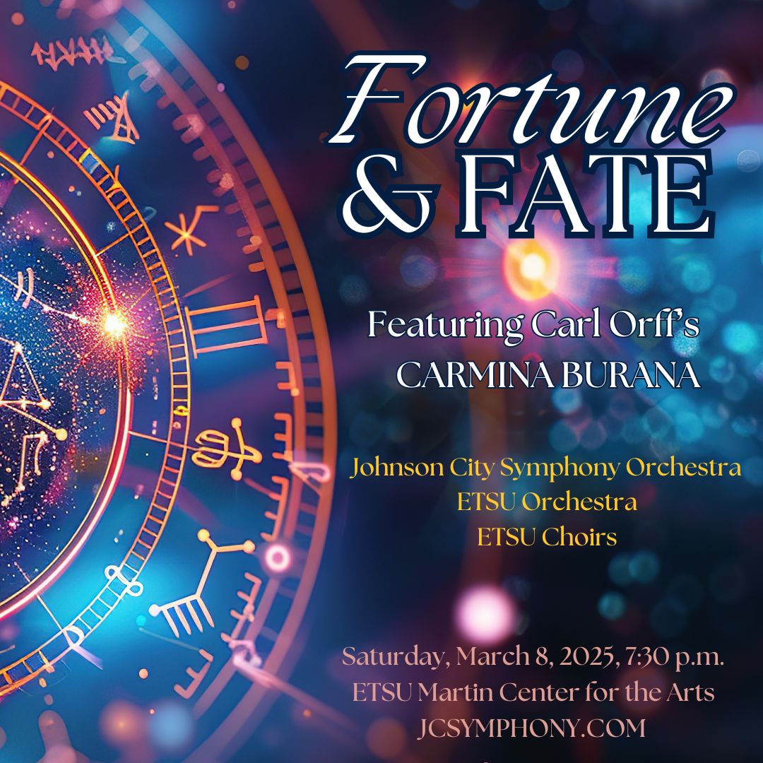 The Johnson City Symphony Orchestra presents Fortune and Fate, Johnson City, Tennessee, United States