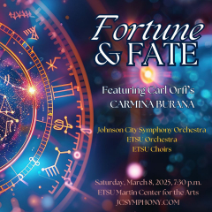 The Johnson City Symphony Orchestra presents Fortune and Fate