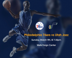 Philadelphia 76ers vs Utah Jazz Tickets Mar 9