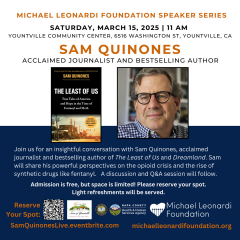 Michael Leonardi Foundation Speaker Series with Sam Quinones