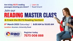 Join Our Reading master Class - Rao Consultants