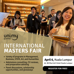 CHOOSE YOUR DREAM MASTER’S PROGRAM IN KUALA LUMPUR ON APRIL 6TH