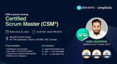 CSM Certification Training - Toronto - March 22nd and 23rd 2025