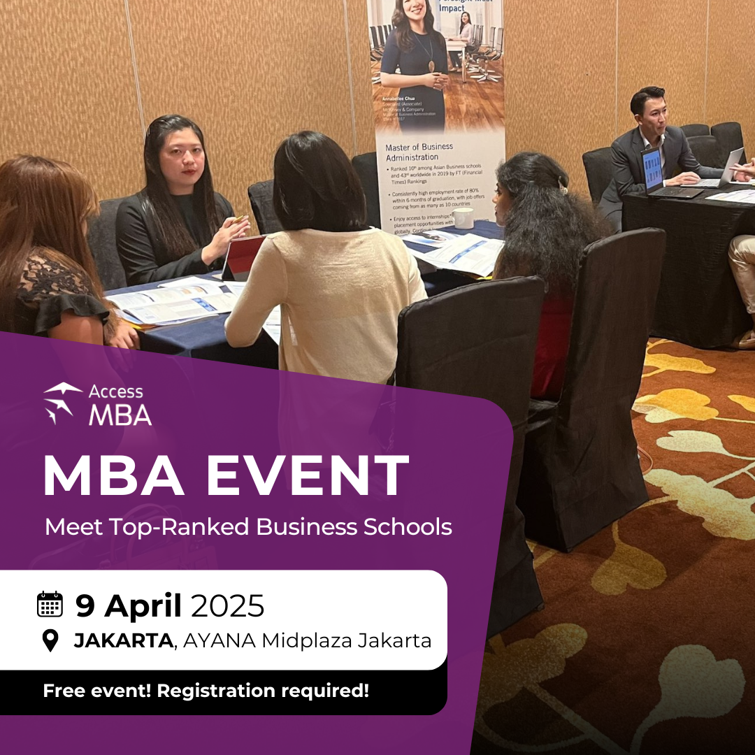 Take Control of Your Future at Access MBA Jakarta – April 9, Jakarta, Indonesia