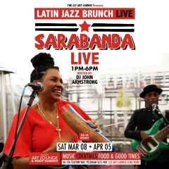 Latin Jazz Brunch Live with Sarabanda (Live) + DJ John Armstrong