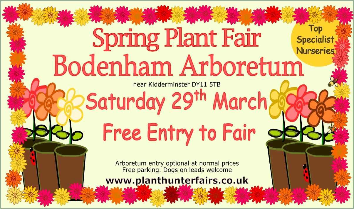 Spring Plant Hunters' Fair at Bodenham Arboretum on Saturday 29th March, Kidderminster, England, United Kingdom