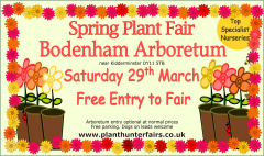 Spring Plant Hunters' Fair at Bodenham Arboretum on Saturday 29th March