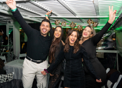 A Midnight Kiss New Year's Eve Fireworks Cruise 2026 with Premium Open Bar, Dinner Buffet, Live DJ