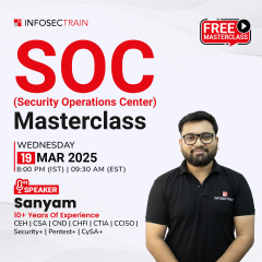 Free Masterclass for SOC (Security Operations Center) Master Class