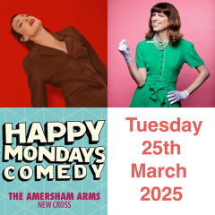 Happy Tuesdays Comedy at The Amersham Arms New Cross : Sara Barron / Catie Wilkins Double Preview
