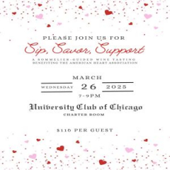 Sip, Savor, Support: A Sommelier-Guided Wine Tasting Benefiting the American Heart Association