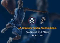 LA Clippers vs San Antonio Spurs Tickets Intuit Dome April 8th, 2025