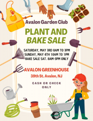 Avalon Garden Club Plant and Bake Sale