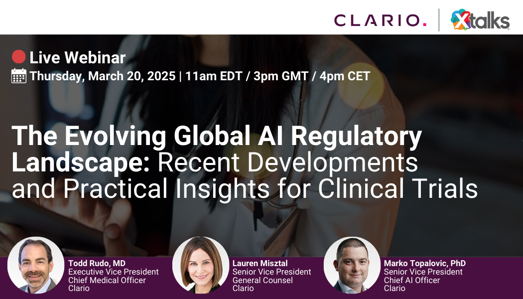 The Evolving Global AI Regulatory Landscape: Recent Developments and Practical Insights for Clinical Trials, Online Event