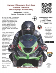 Highway 2 Motorcycle Track Day on Horse Thief Mile