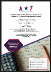 Scottish Higher and Nat 5 Maths Intensive Easter Holiday school
