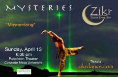 Zikr Dance Ensemble presents "Mysteries" at Grand Junction/CMU's Robinson Theatre on April 13