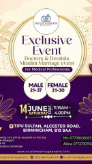 Muslim Marriage Events Birmingham - Doctors and Dentists Event