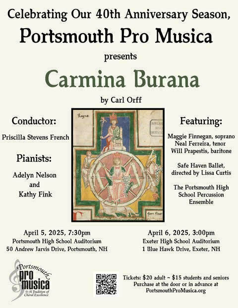 Portsmouth Pro Music - Carmina Burana, Exeter, New Hampshire, United States