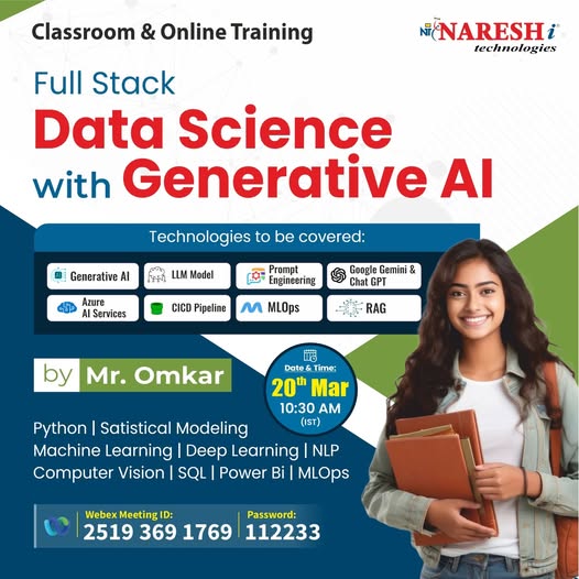 Best Full Stack Data Science Online Training, Online Event