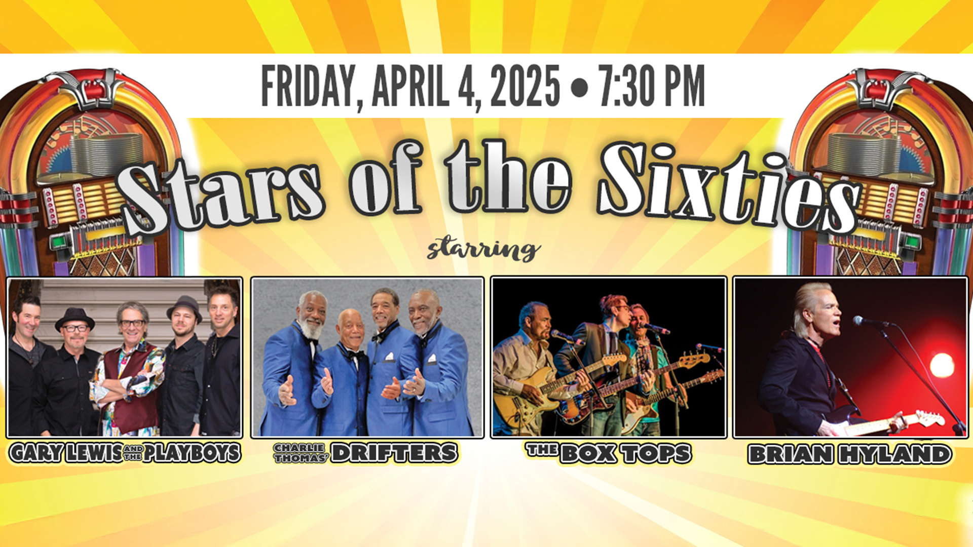 Stars of the Sixties LIVE in Lorain, OH on Friday, April 4, 2025, Lorain, Ohio, United States