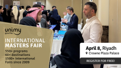 CHOOSE YOUR DREAM MASTER’S PROGRAM ON APRIL 8 IN RIYADH
